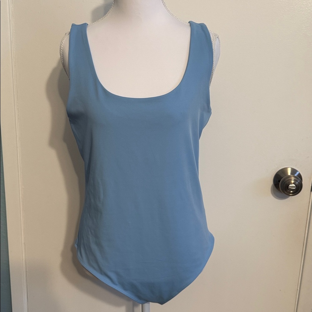Express Blue Sleeveless Bodysuit